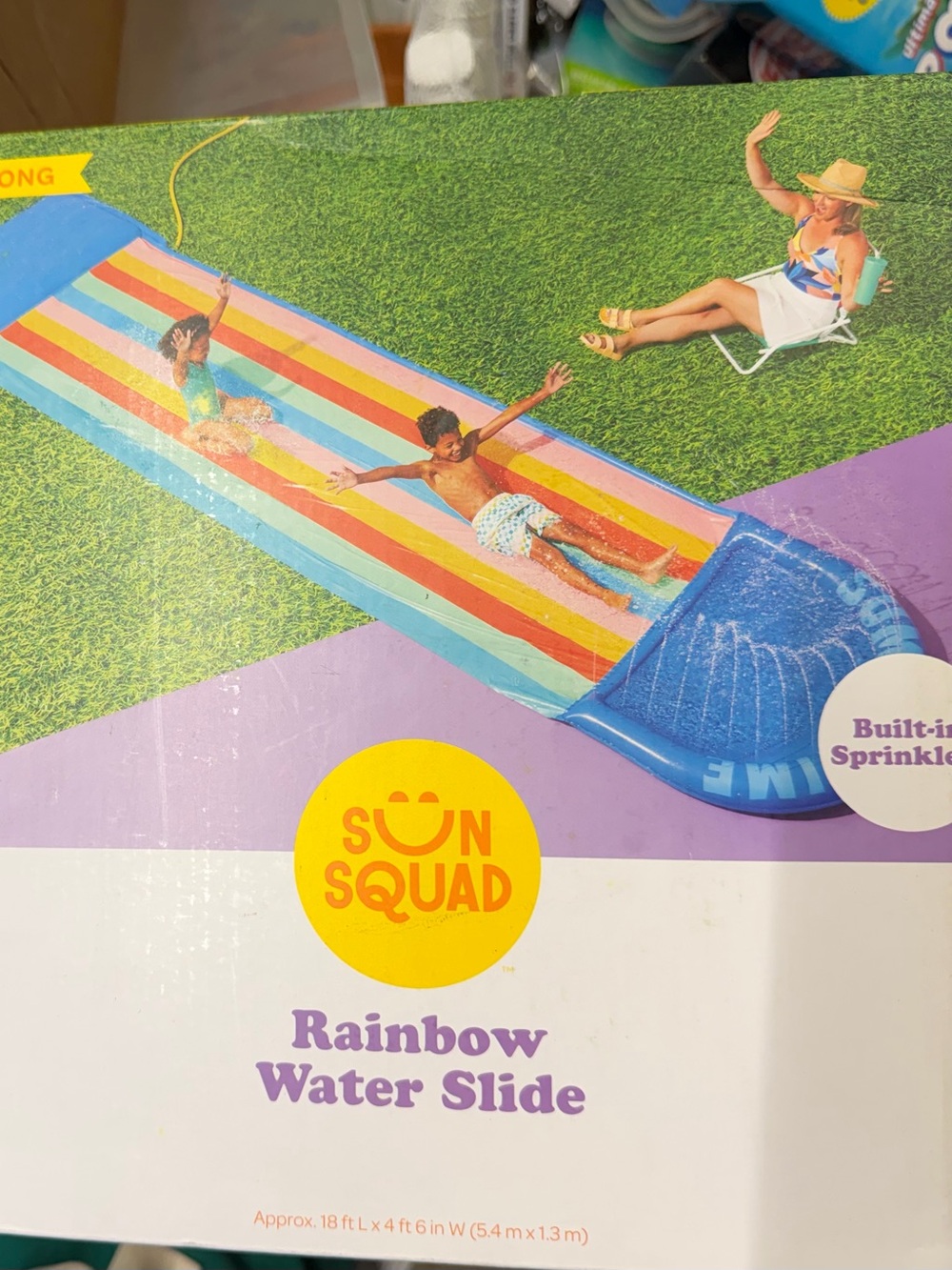 Target Kids Swim Trunks - Rainbow Stripes (Blue, Red, Yellow, Pink, Orange)